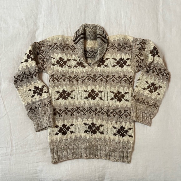 Vintage Cowichan Wool Sweater